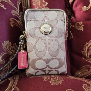 Coach Signature Wristlet